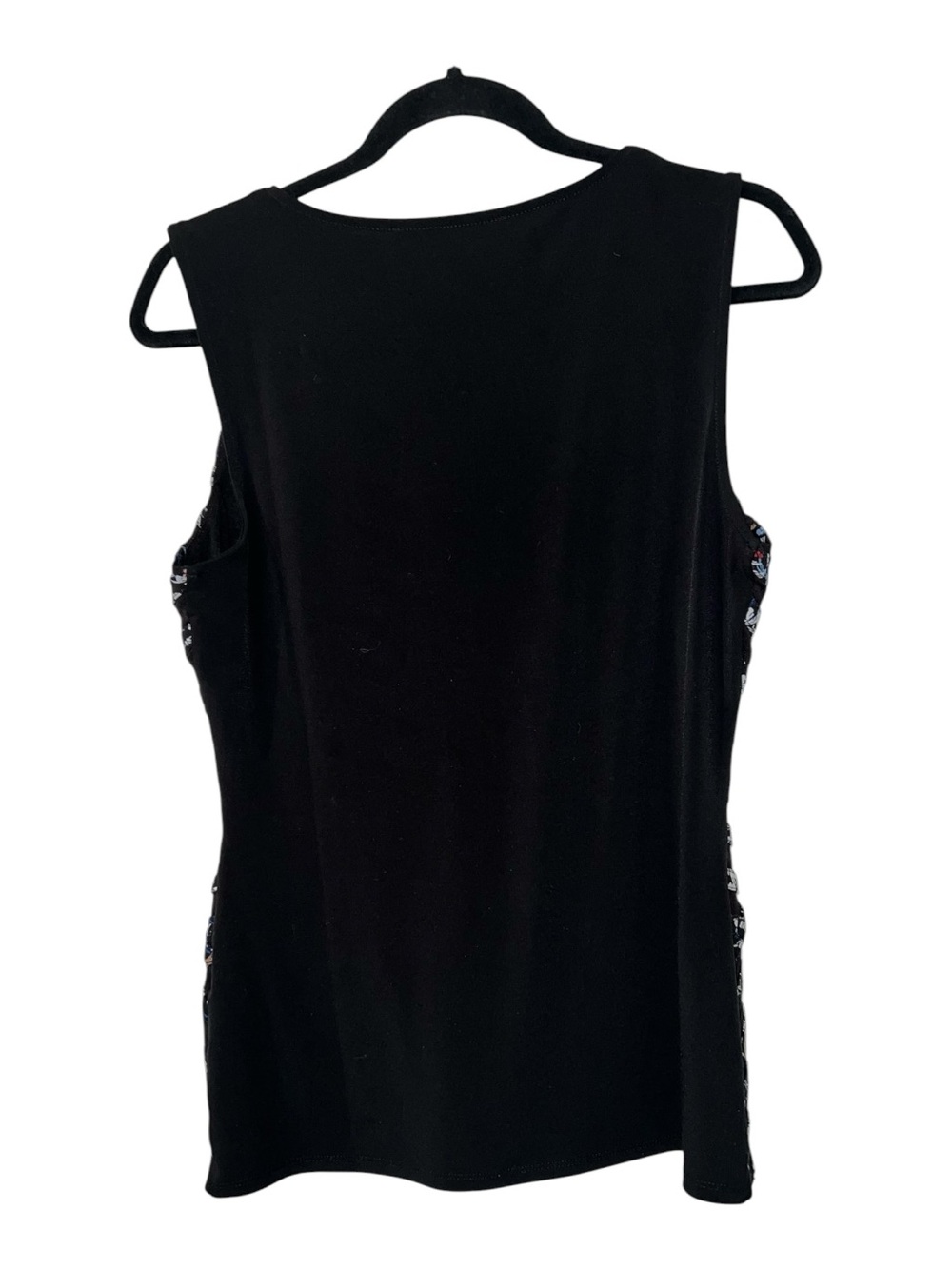 White House Black Market Sleeveless Mesh Floral Illusion Top – Size Medium – EUC - Picture 2 of 9